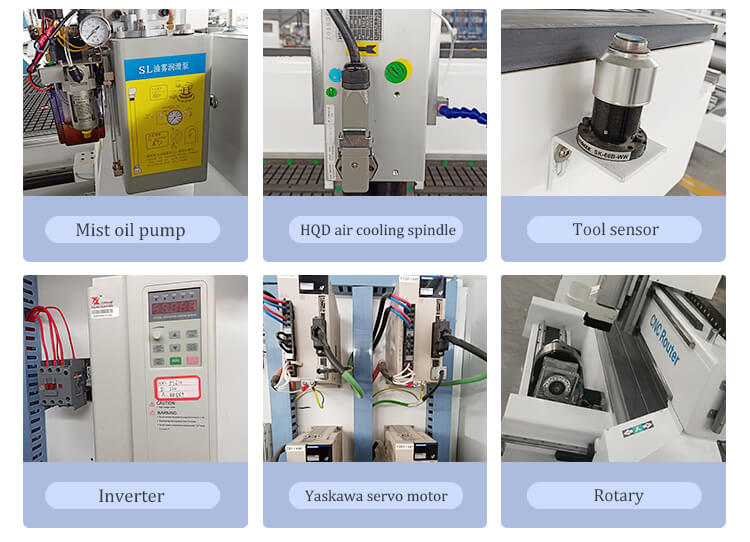 جهاز التوجيه باستخدام الحاسب الآلي الخشب مع محور دوار