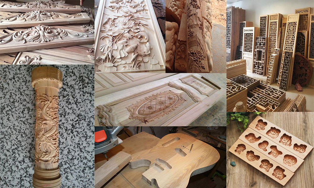 عينات معالجة آلات الحطب آلات نقش